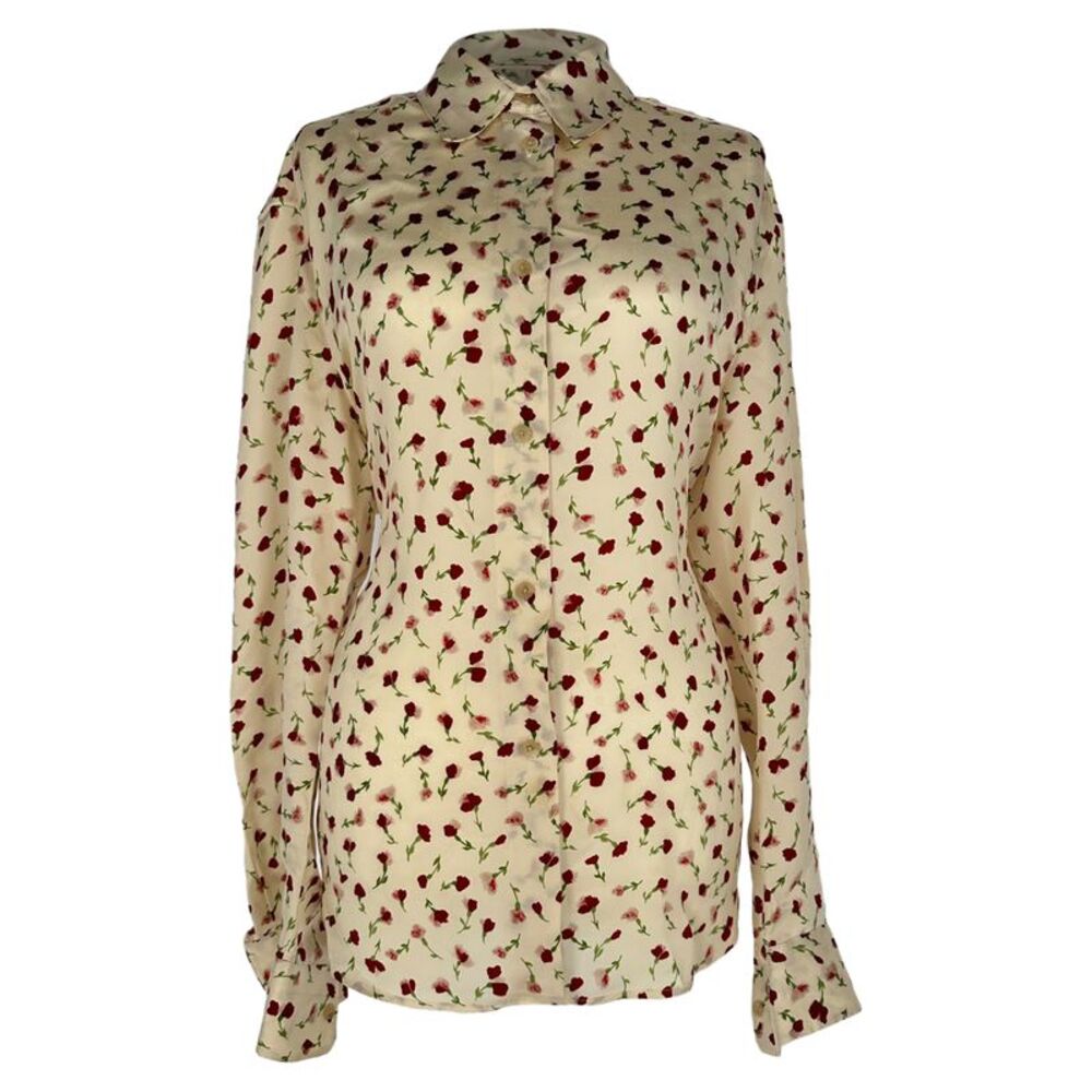 Khaite Argo Printed Shirt in Multicolor Cupro